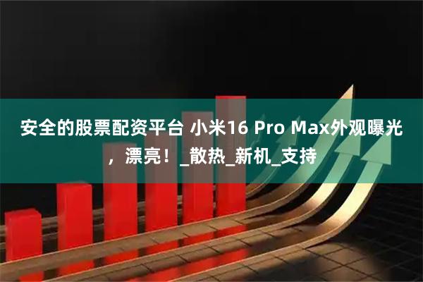 安全的股票配资平台 小米16 Pro Max外观曝光，漂亮！_散热_新机_支持